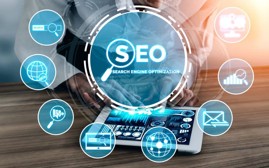 SEO 搜尋引擎最佳化的圖示