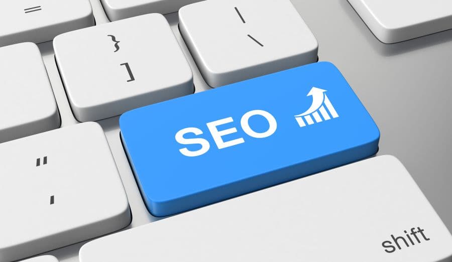 鍵盤上的 SEO 按鍵